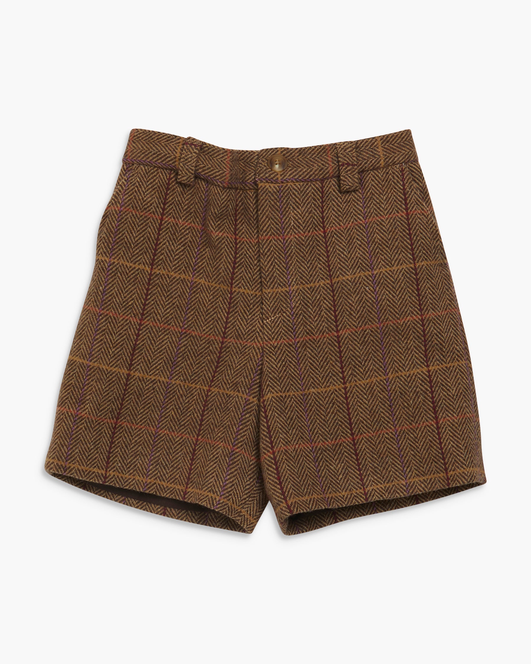 Gull Short Brown Tweed