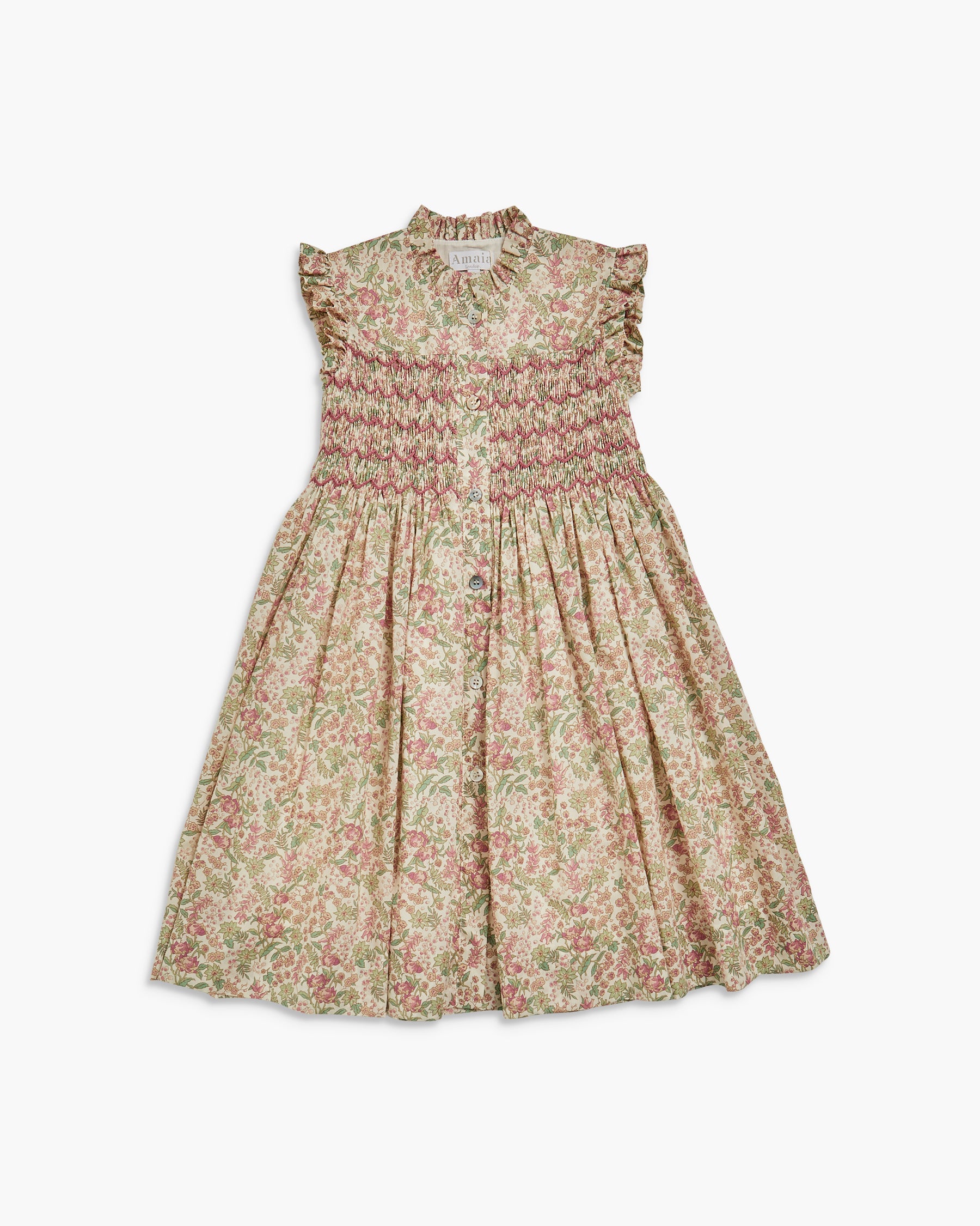 Floral dress on a white background