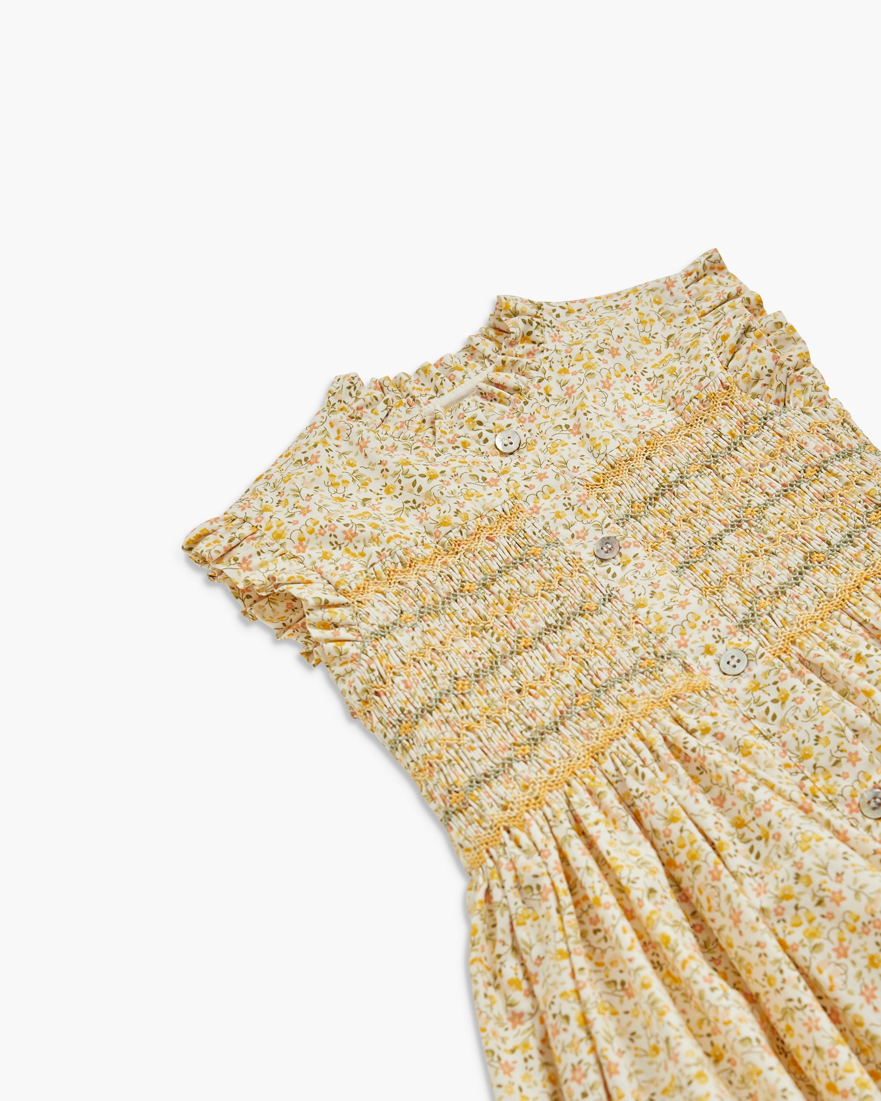 Floral dress on a white background