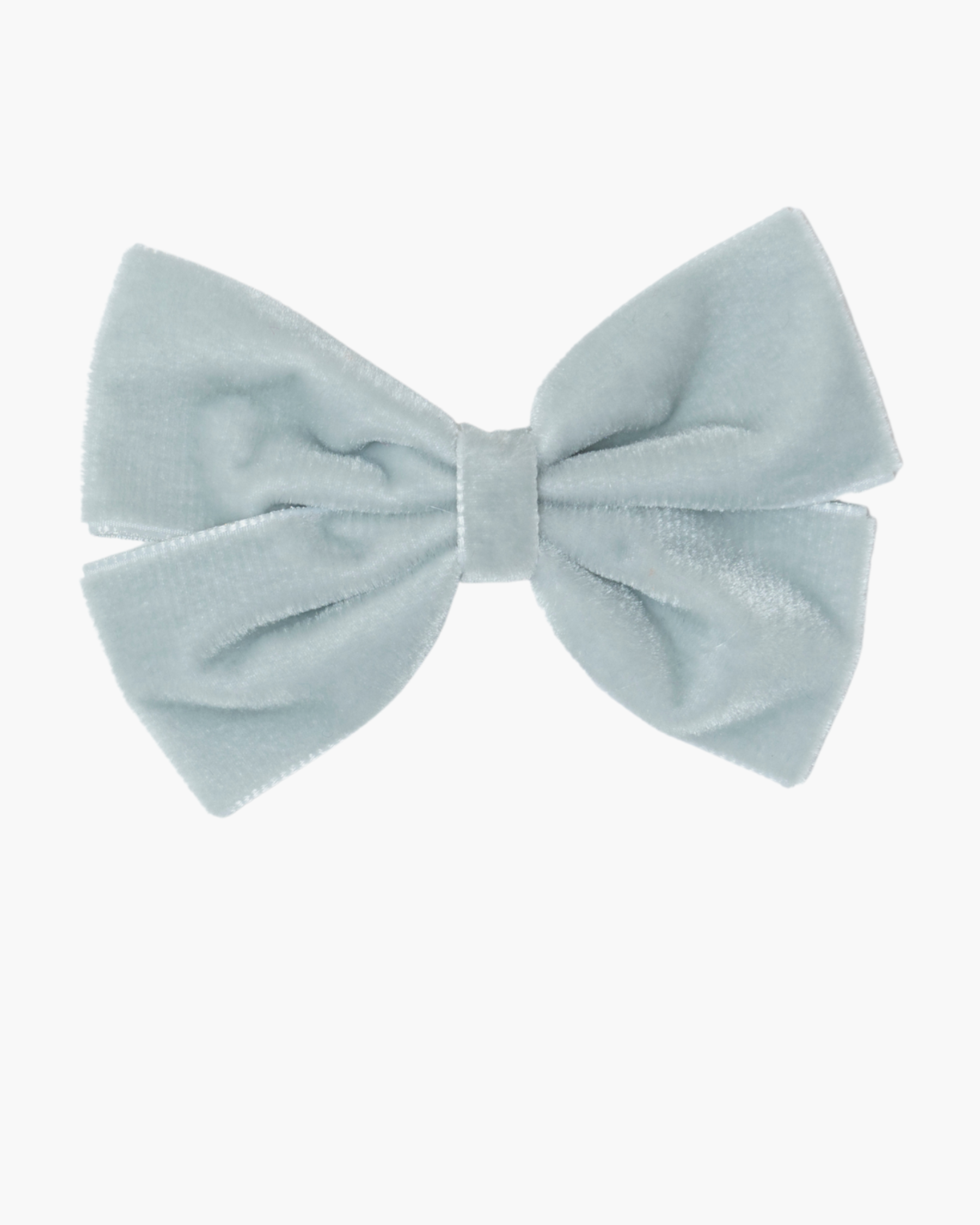 Large Velvet Hairclip Grey