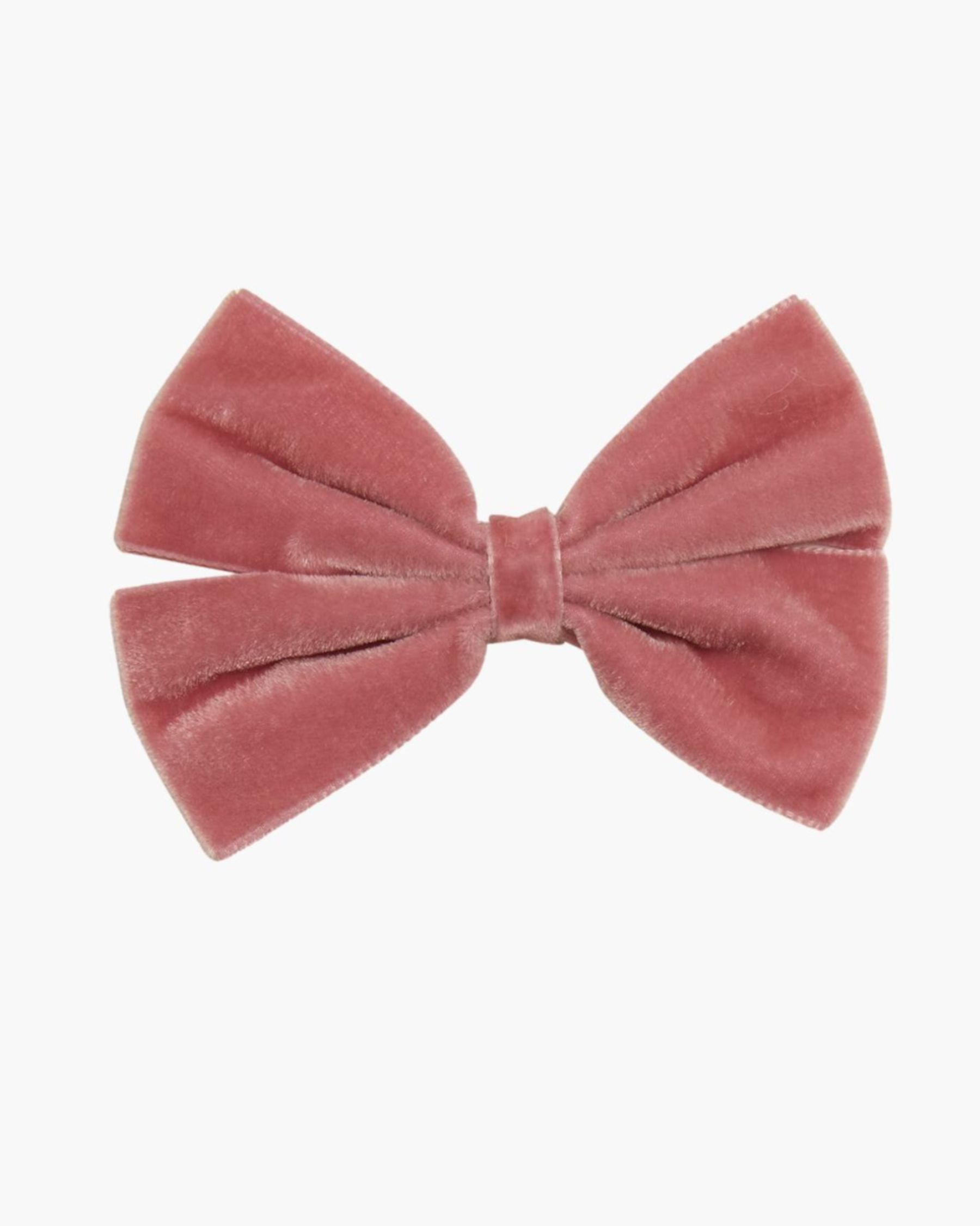 Large Velvet Hairclip Pink