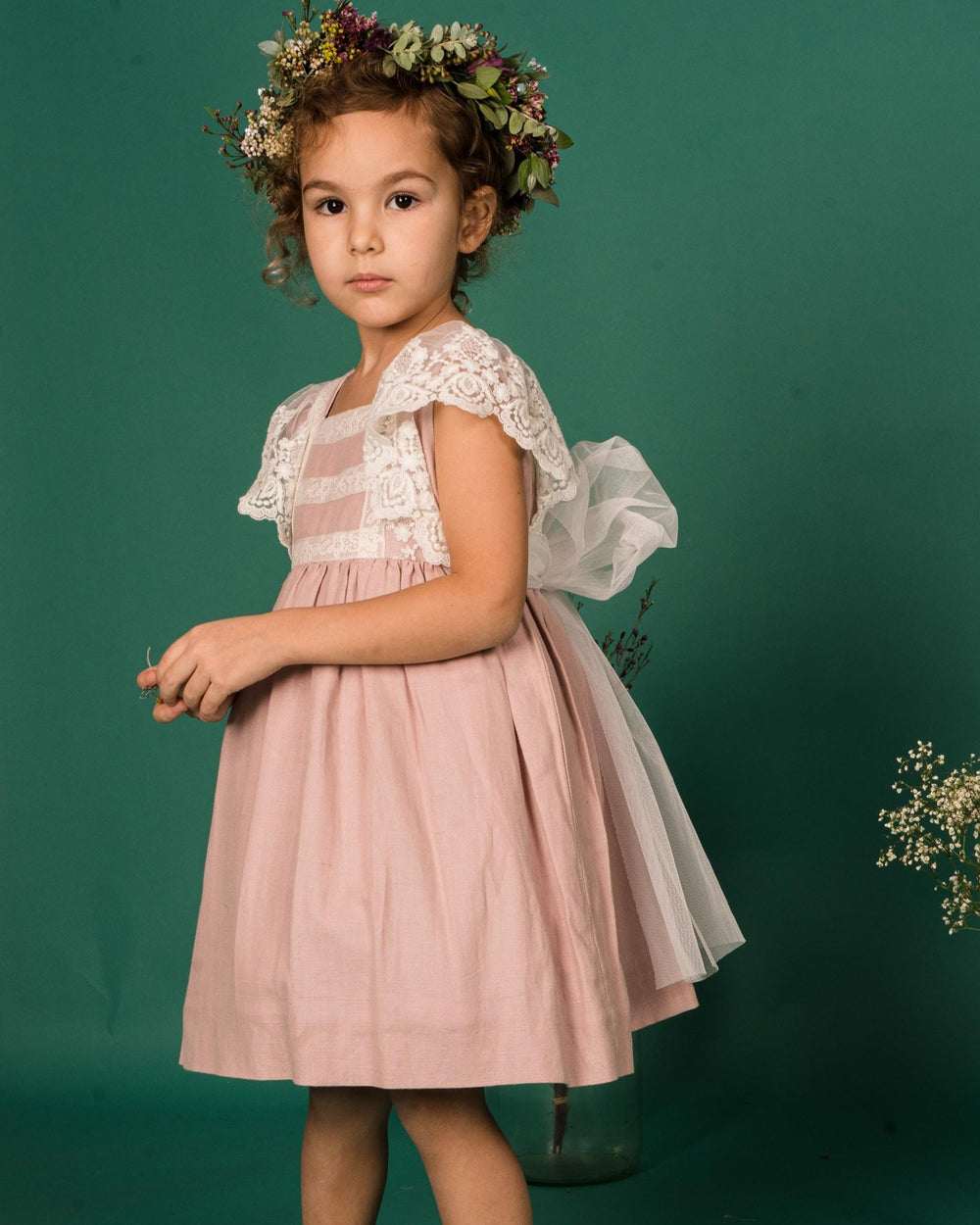 Lea Dress Pink - Bespoke Garment for Girls | Amaia London