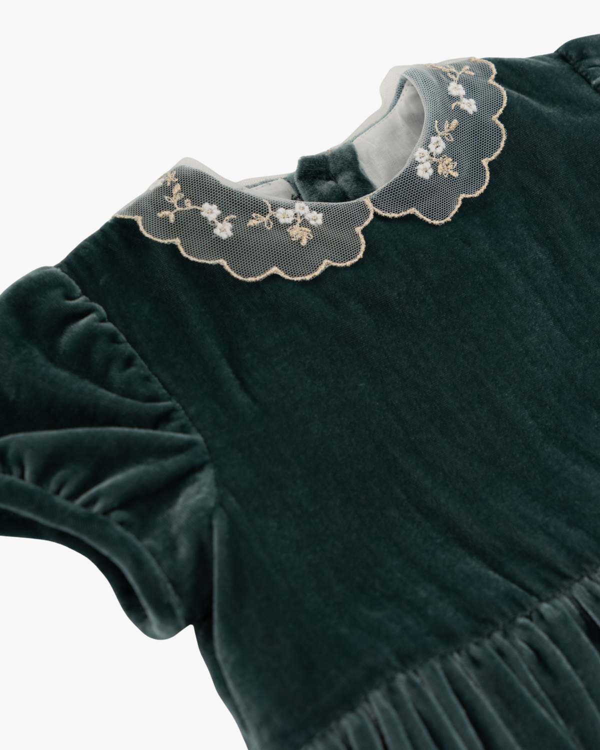 Lucrezia Dress Emerald Velvet