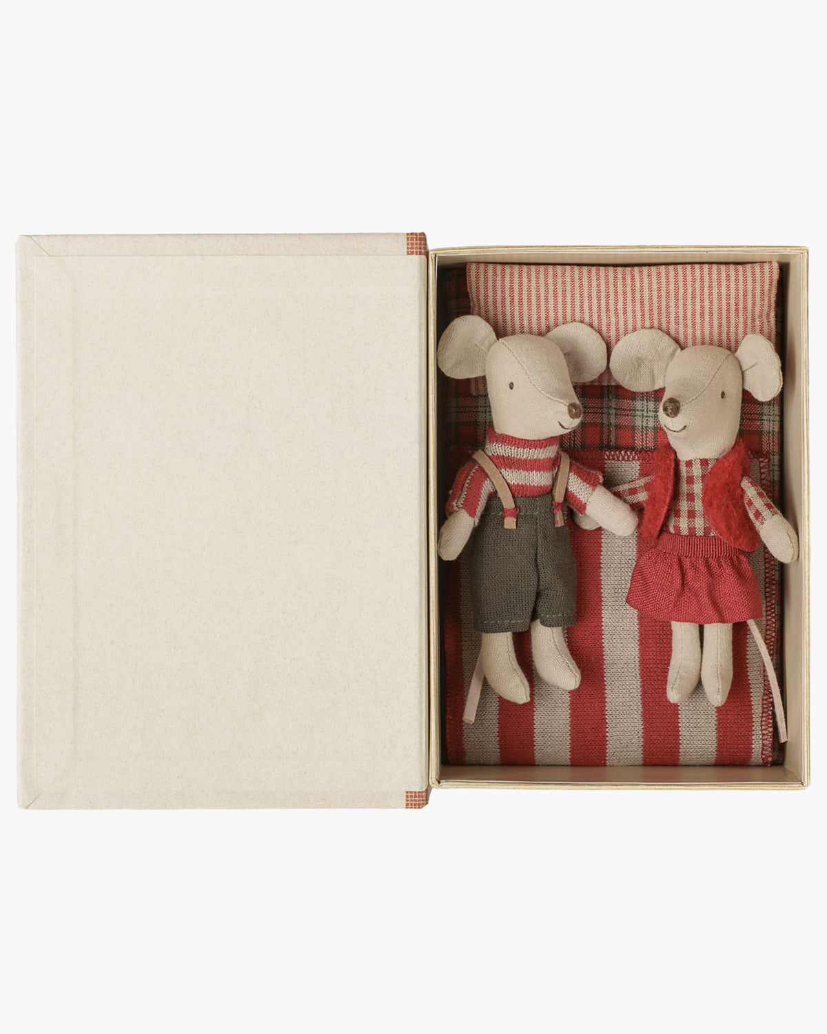 Christmas Twin Mice, Little Sister and Brother in Book