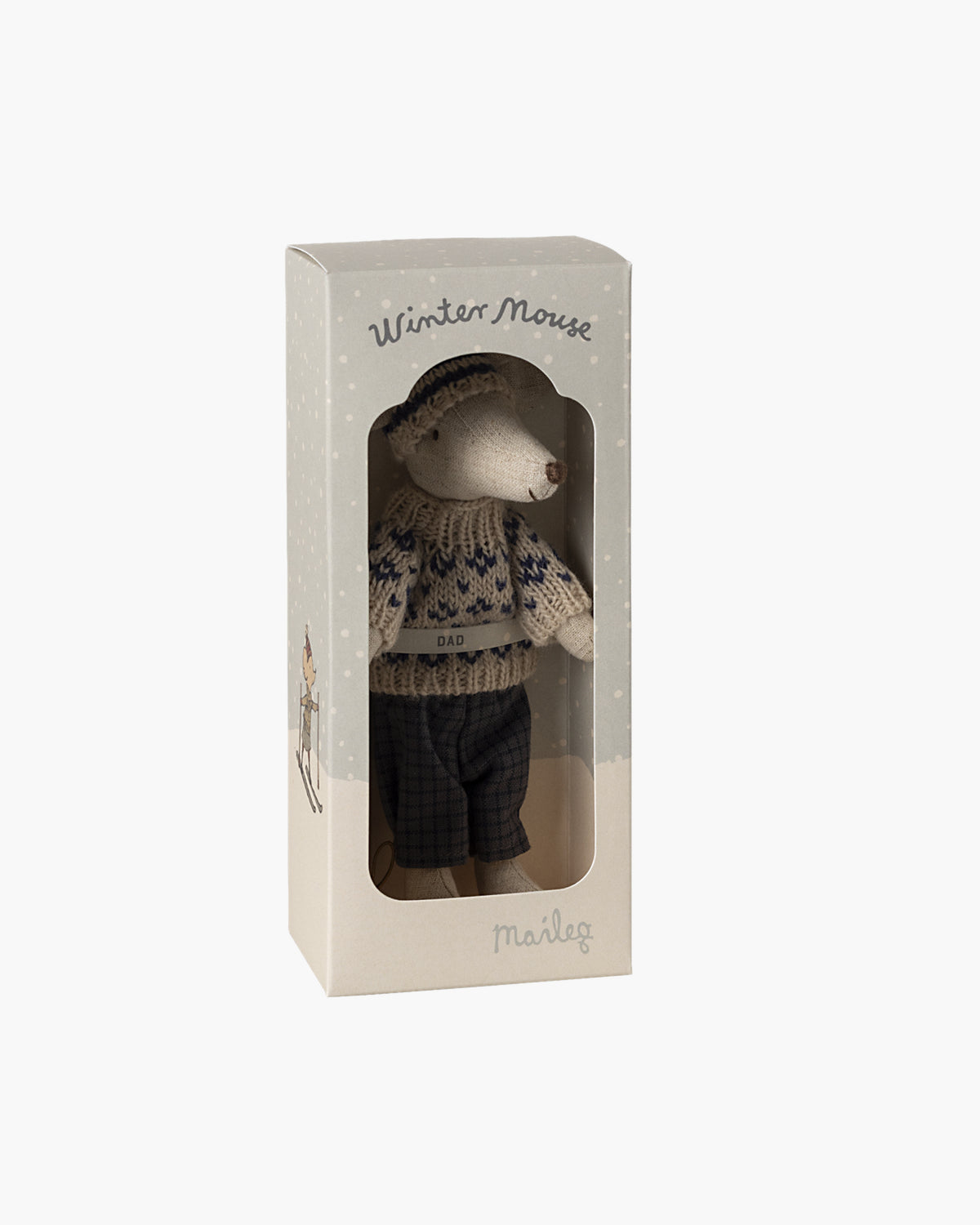 Winter Mouse With Ski Set, Dad