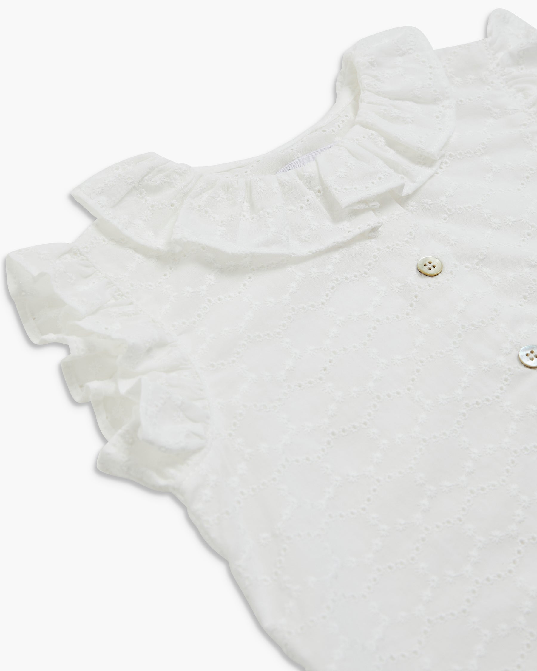 Noah Top Off White Embroidery