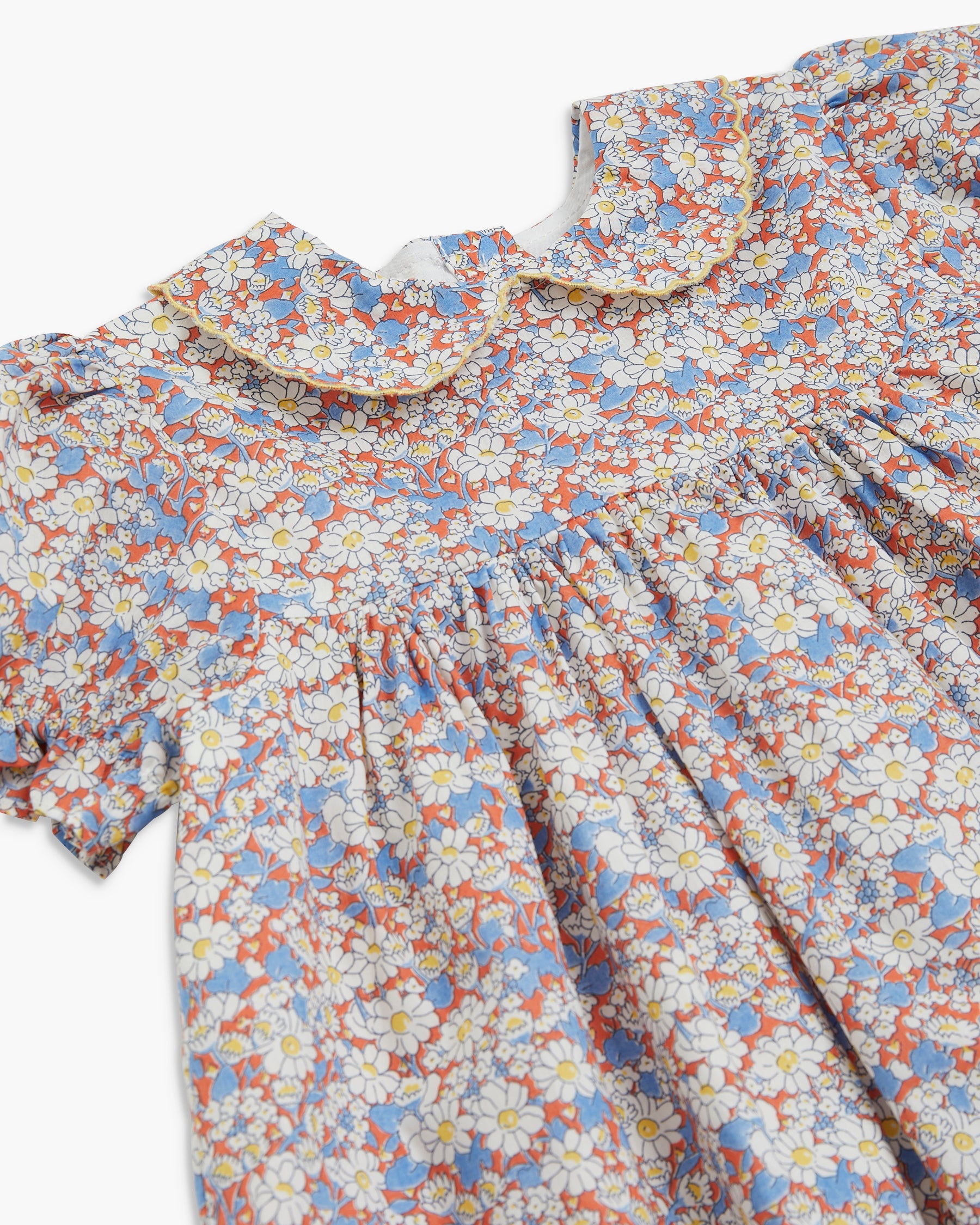Pepa Dress Orange Blue Liberty