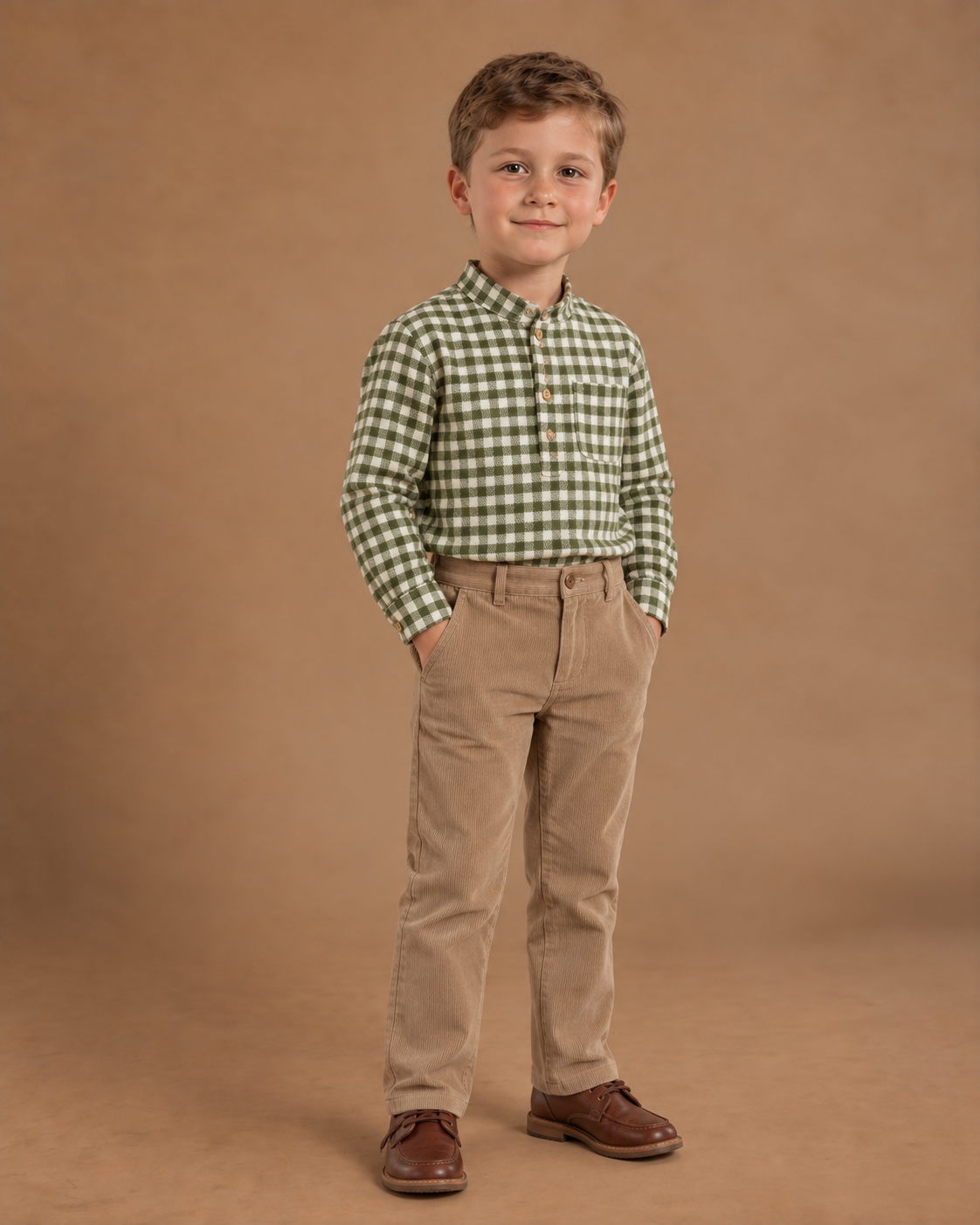 Pereprine Shirt Khaki Vichy