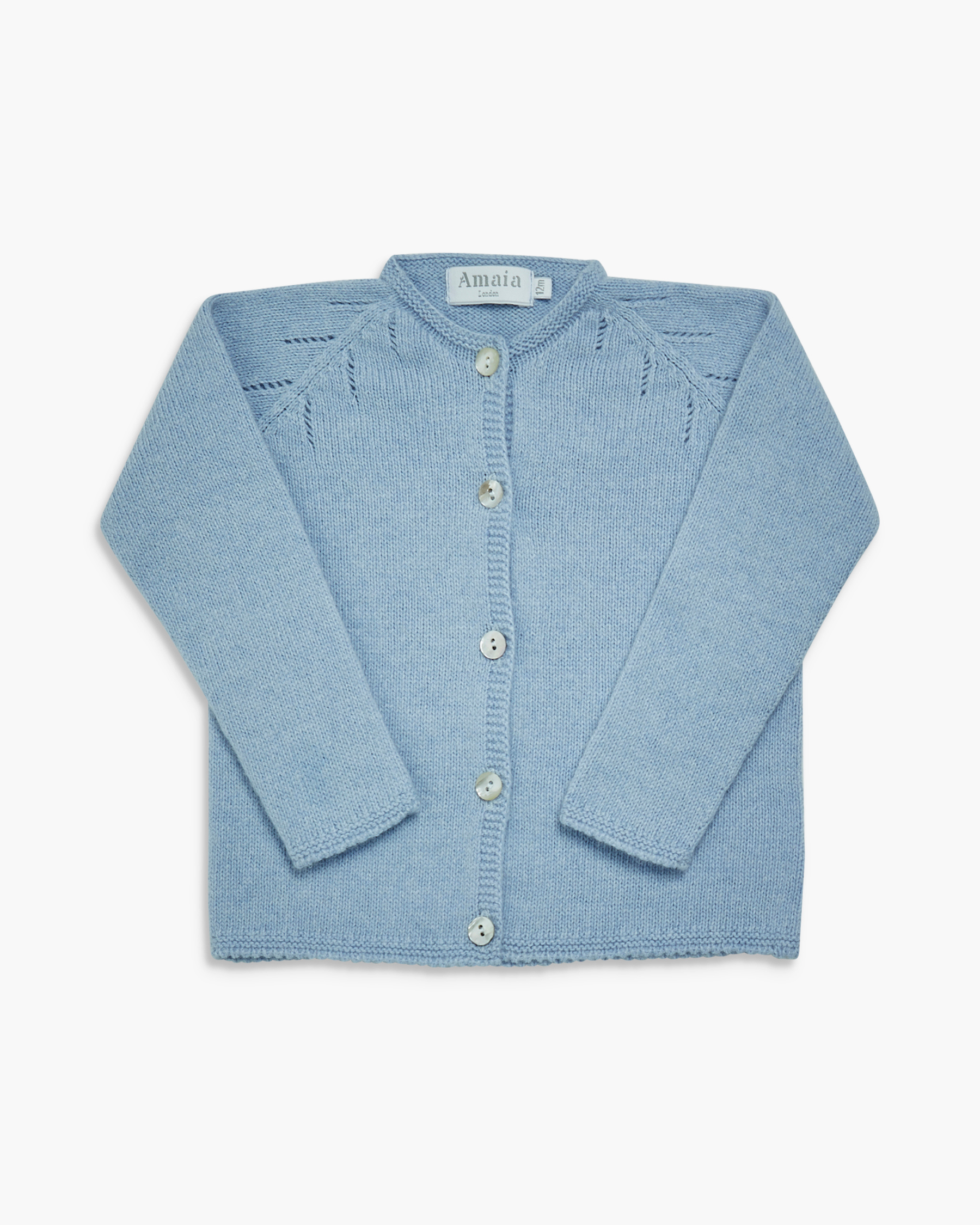 Puce Cardigan Blue