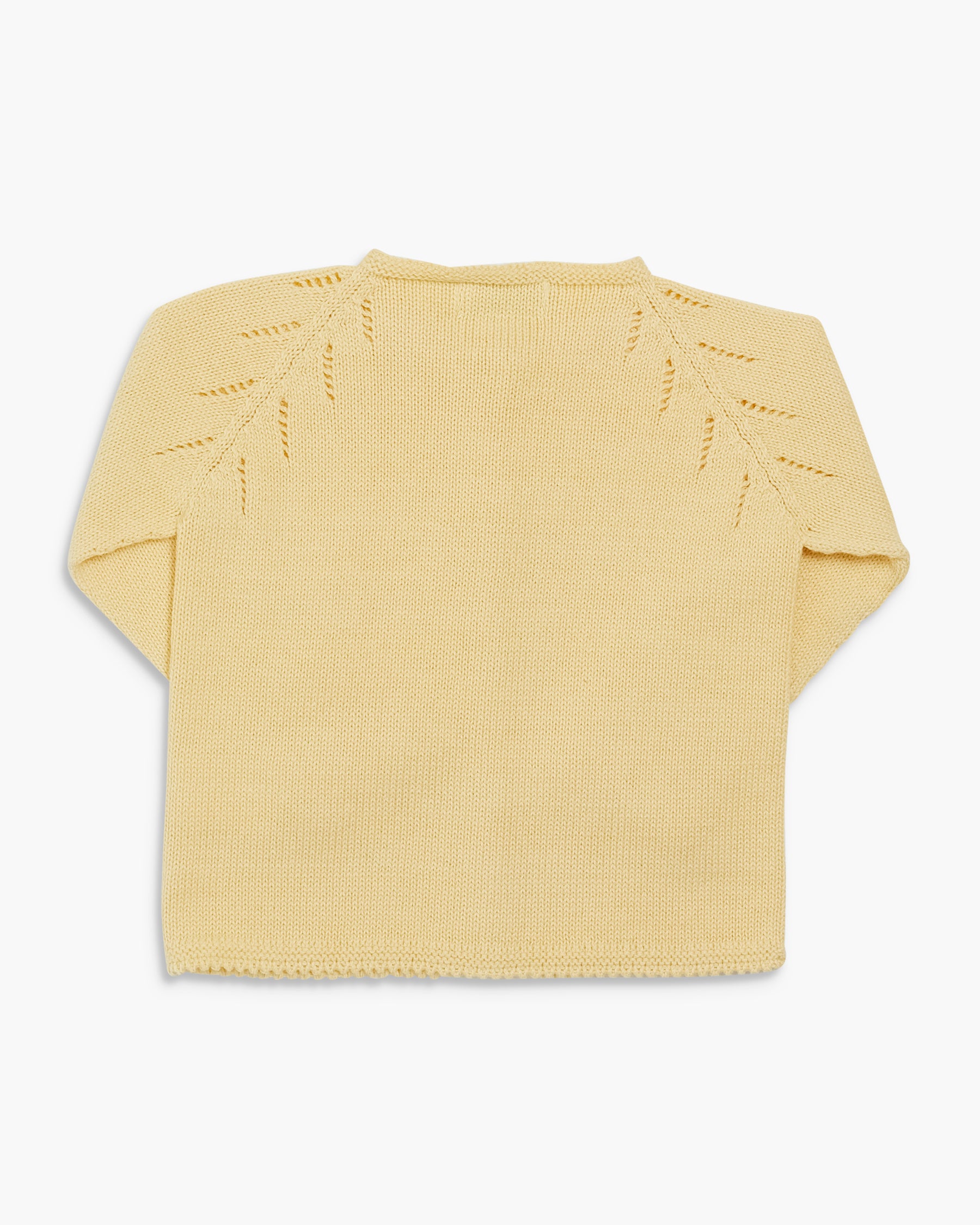 Puce Baby Cardigan Yellow