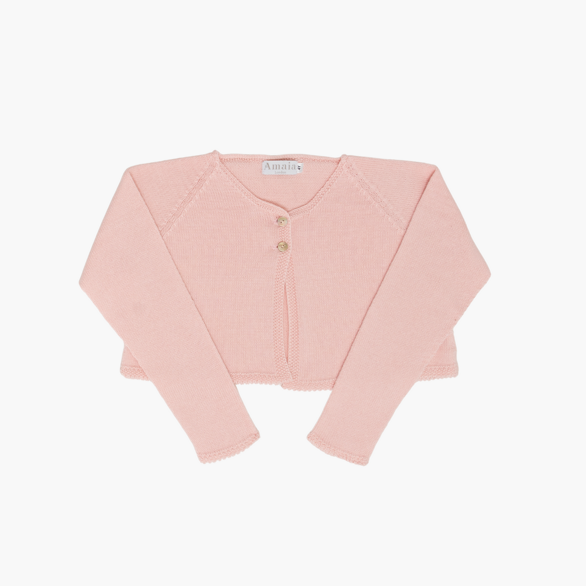 Rose Cropped Cardigan Pink Timeless Luxury for Girls Amaia