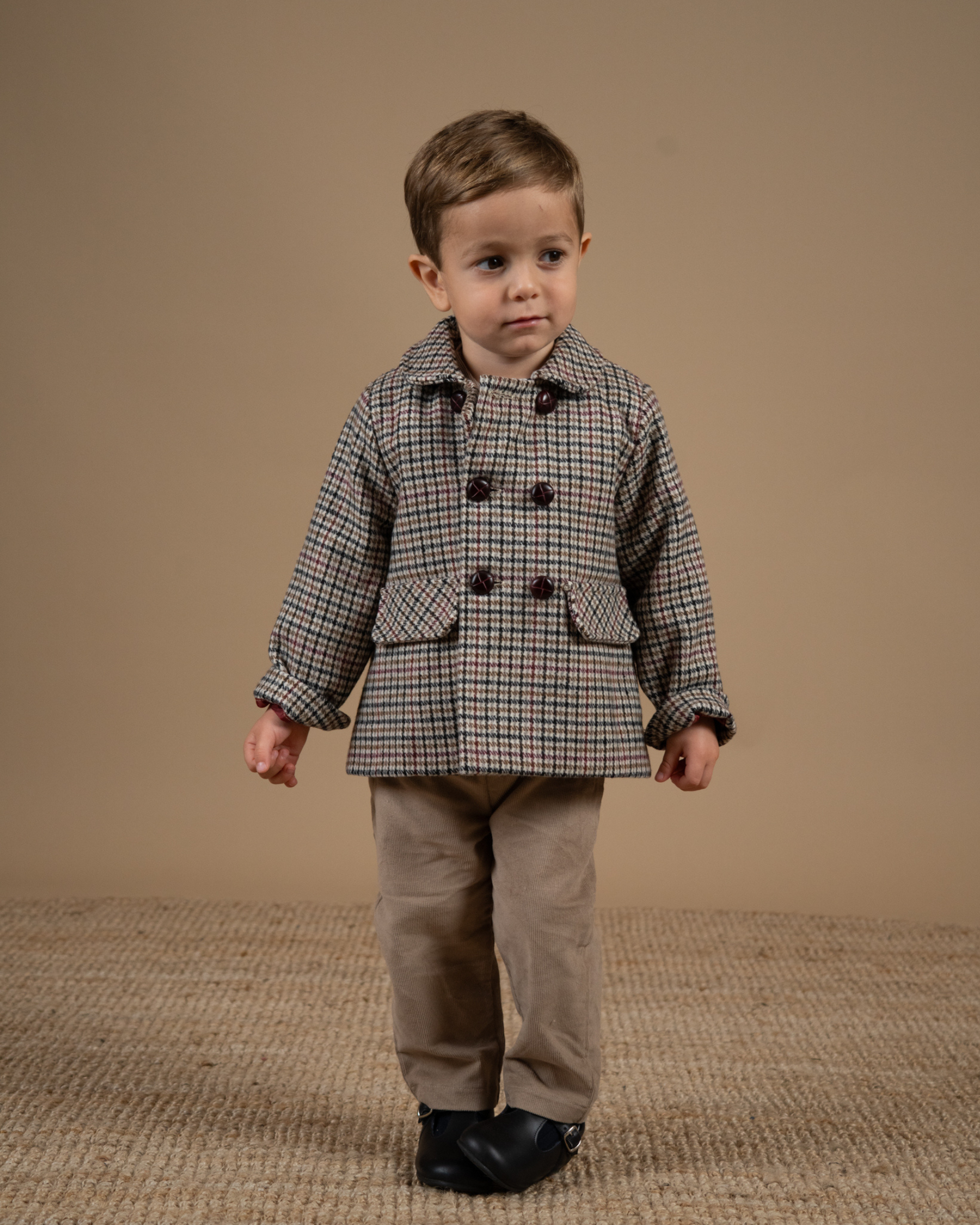 Sherlock Baby Jacket Checked Tweed