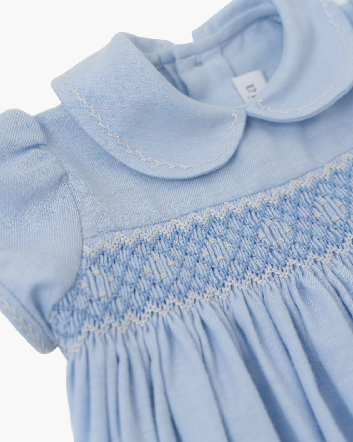 Tokyone Romper Blue Herringbone