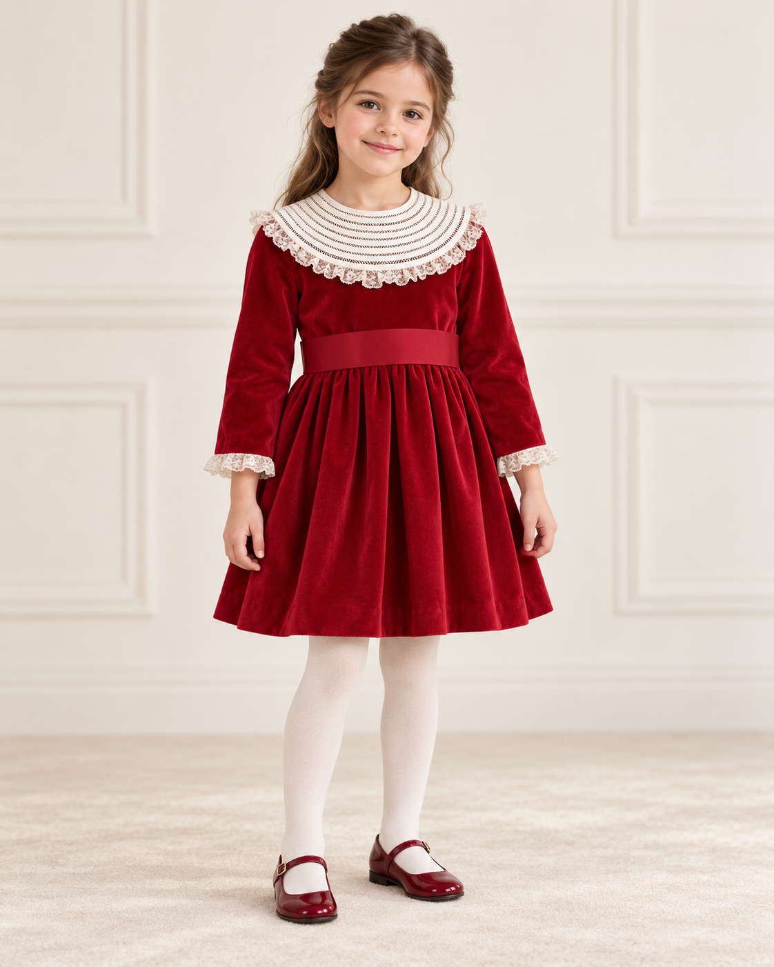 Victoria Dress Red Velvet