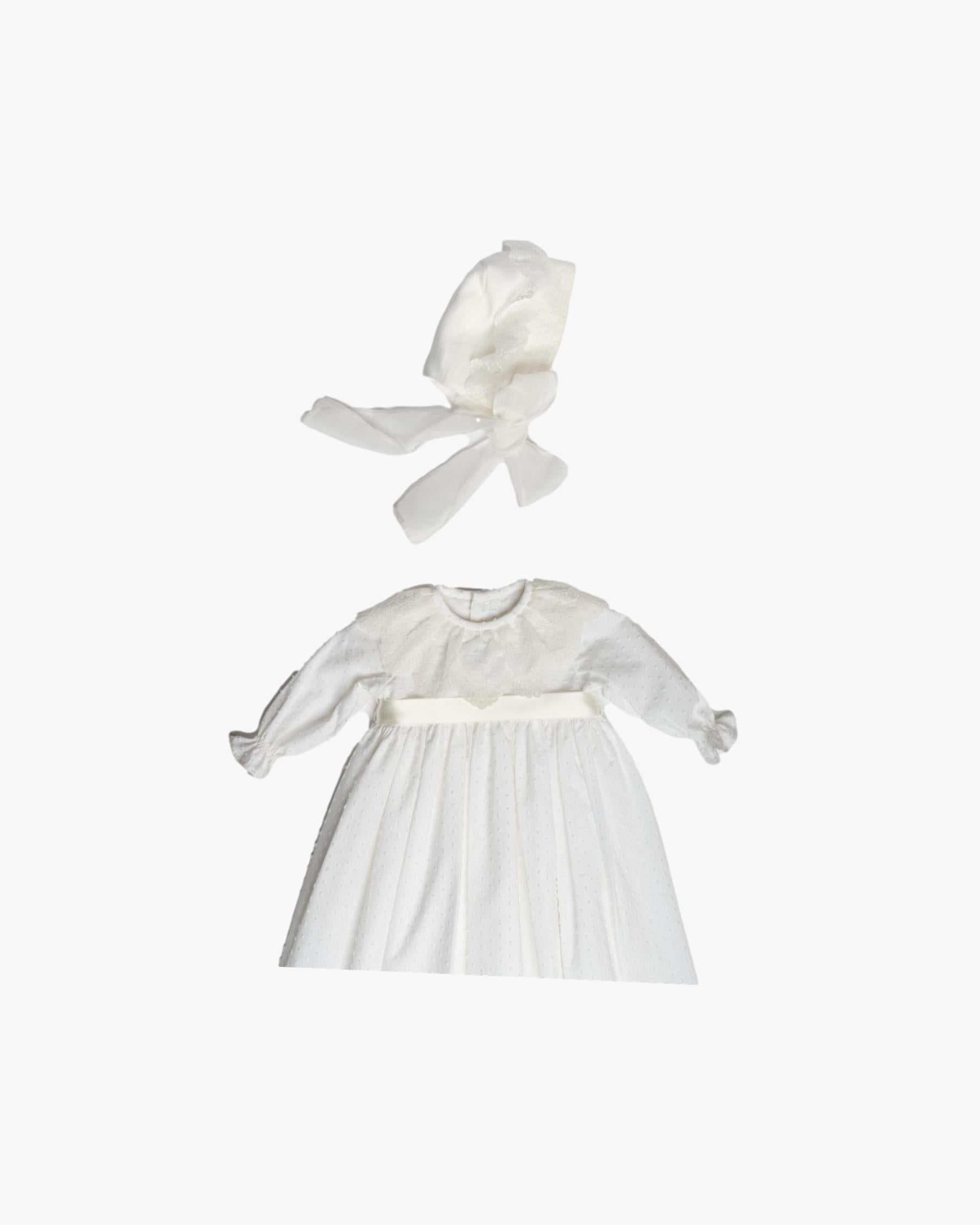 Precious Christening Bonnet Ivory