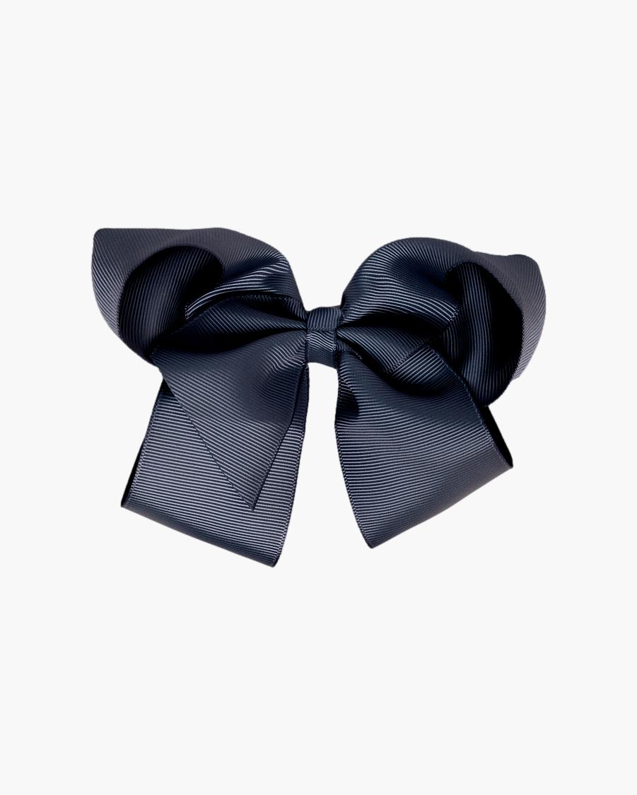 X-Large Hair Bow Charcoal