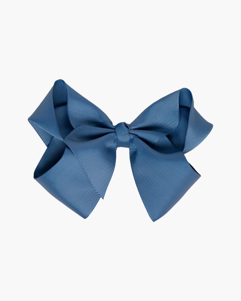 X-Large Hair Bow Denim