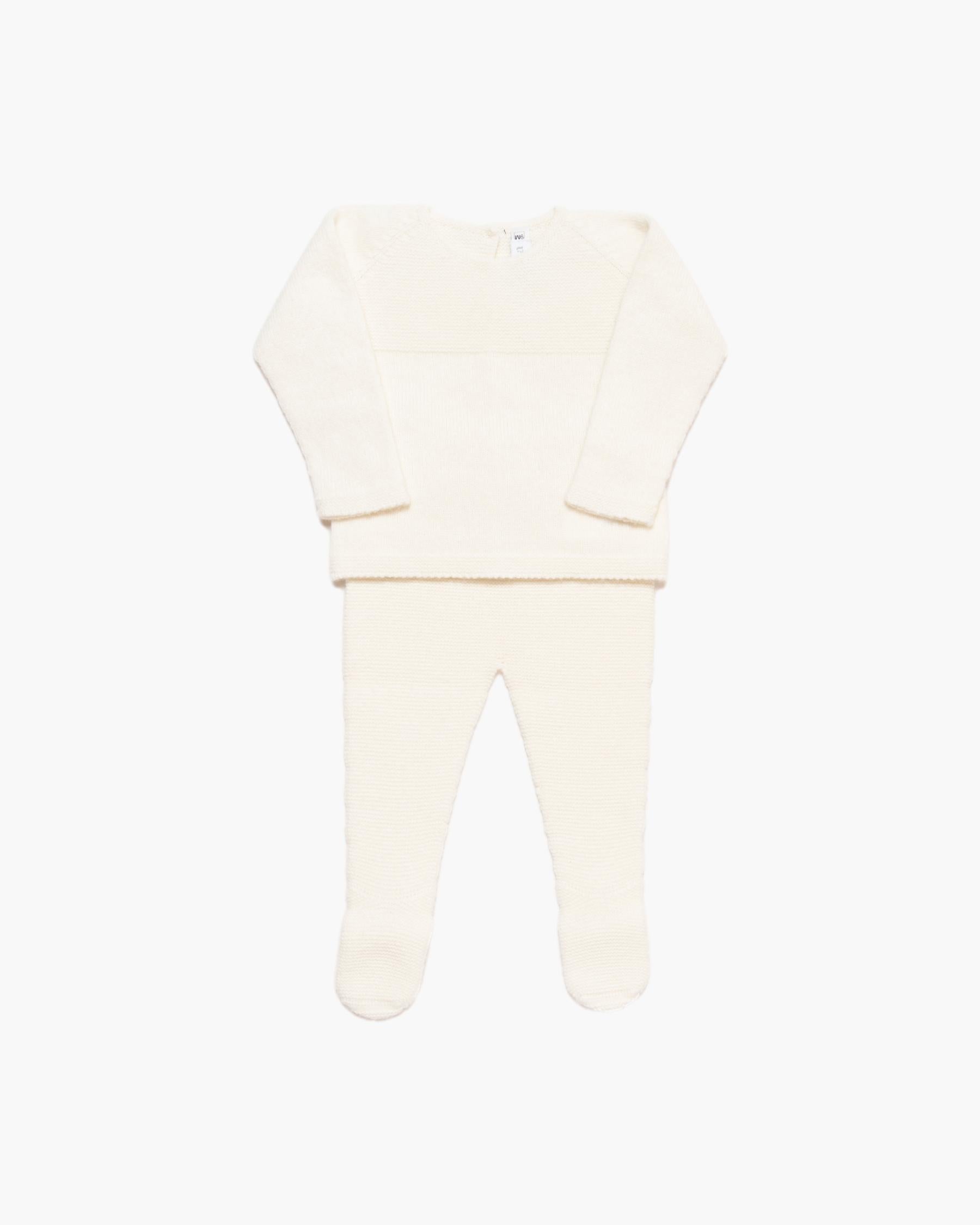 Eli Knitted Baby Set Ivory