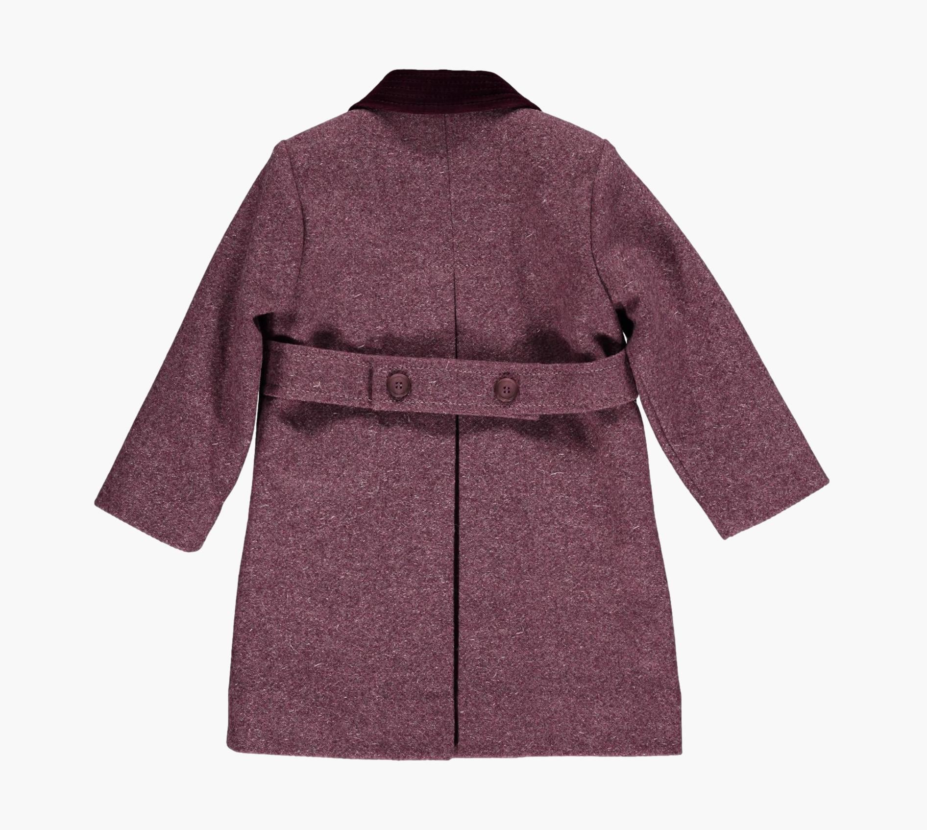 Tweed Classic Coat Plum